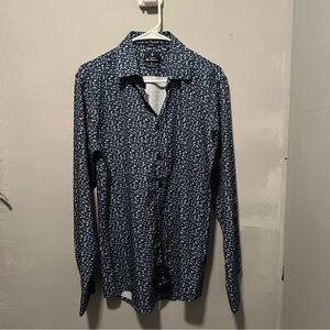 Ben Sherman Navy Floral Button Down Shirt